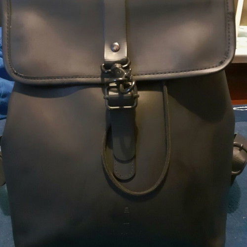 Rains backpack black waterproof used