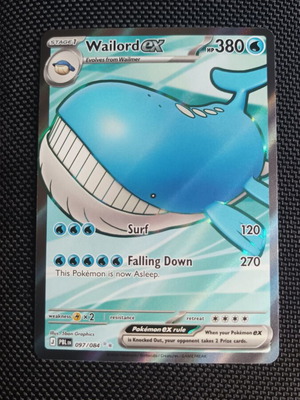 Wailord EX PBL 097/084 new Pokemon card