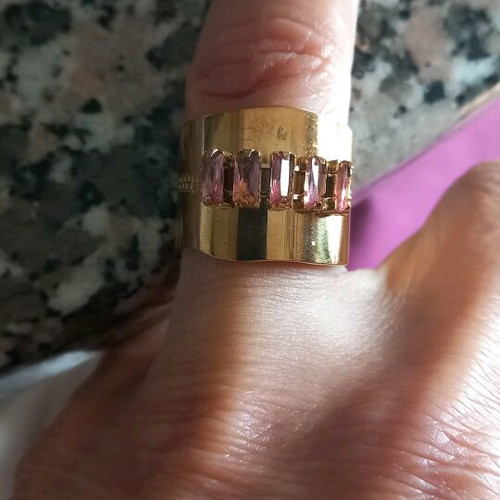 Faux adjustable ring like new