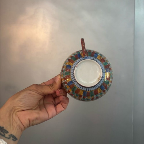Tea cups set of 4 used vintage and antique