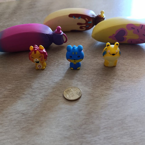 Go Bananas figures used, miniatures with animals and dolls