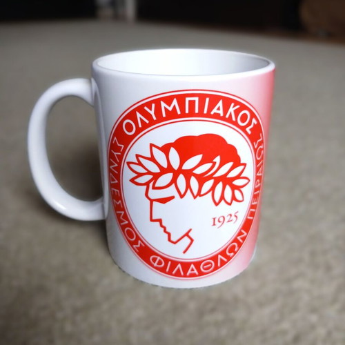 Olympiacos Mug new, vibrant red colors