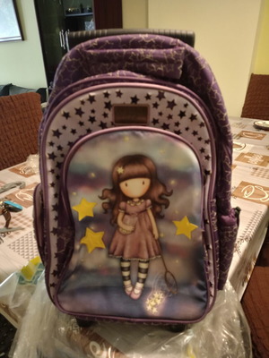Sandoro school trolley bag used with laptop compartment