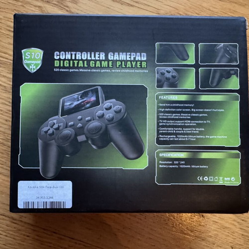 Retro handheld console S10 Gamepad with 520 built-in games like new