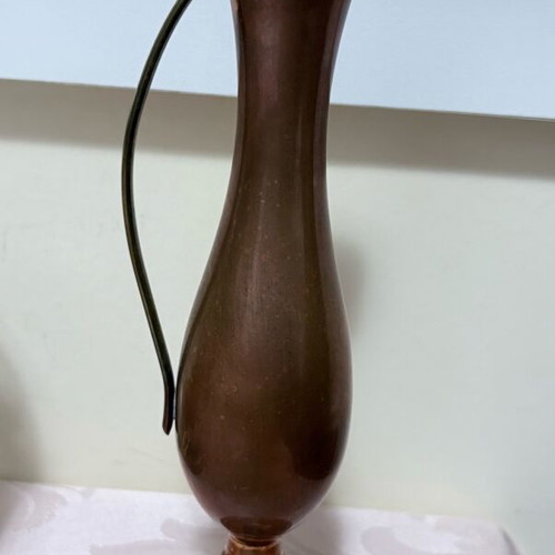Copper vase vintage used with defects