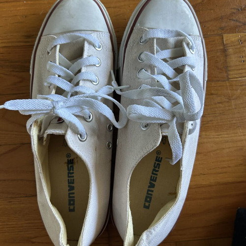 Converse sneakers size 46 used, white and beige