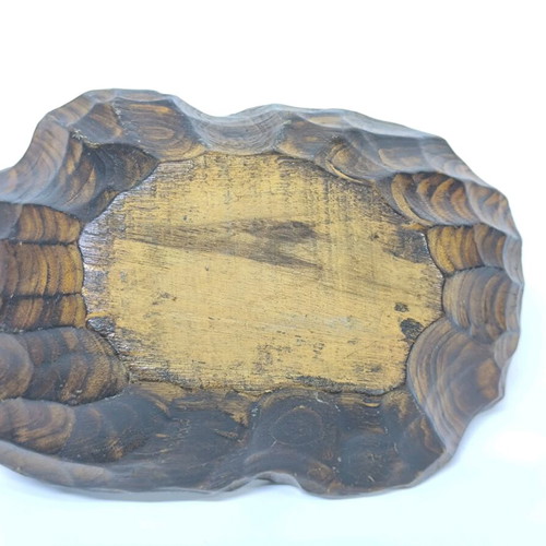 Vintage handmade wooden bowl and basket like new 25×15×15
