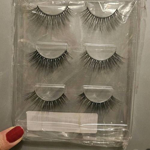 False eyelashes new, set of 3 reusable