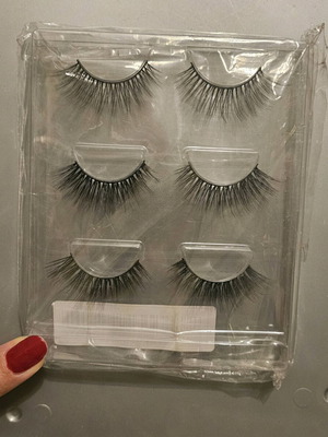 False eyelashes new, set of 3 reusable
