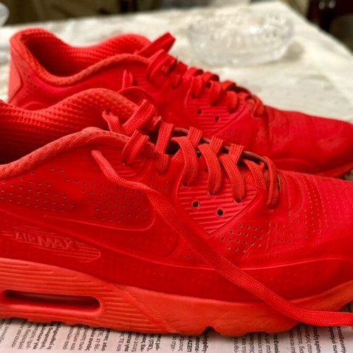 Nike Air Max 90 Ultra Moire used, bright crimson red, size 44