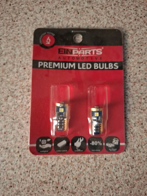 Einparts Premium LED Bulbs W5W T10 Canbus new, set of 2