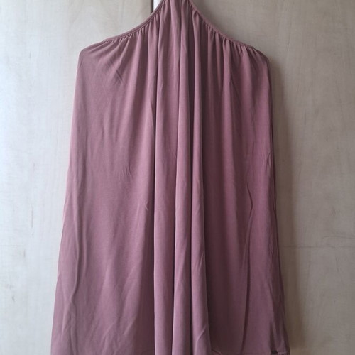 Off-shoulder dress like new, rib fabric, pink, Funky Buddha