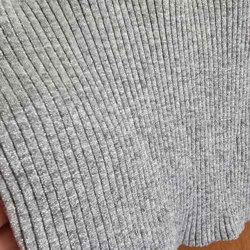 Caramella grey silver blouse S/M