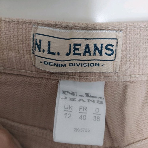 Γυναικεία σορτς N.L. JEANS (L) σαν καινούργια, πακέτο 2, μπεζ και πράσινα