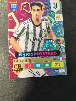 Panini Fifa 365 Adrenalyn XL 2023 Fabio Miretti Rising Star like new