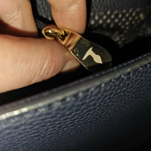 Trussardi large blue shoulder bag