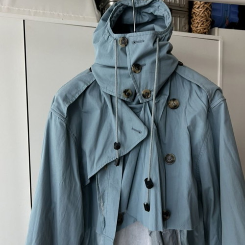 Maison Martin Margiela coat used, turquoise, size 40 French