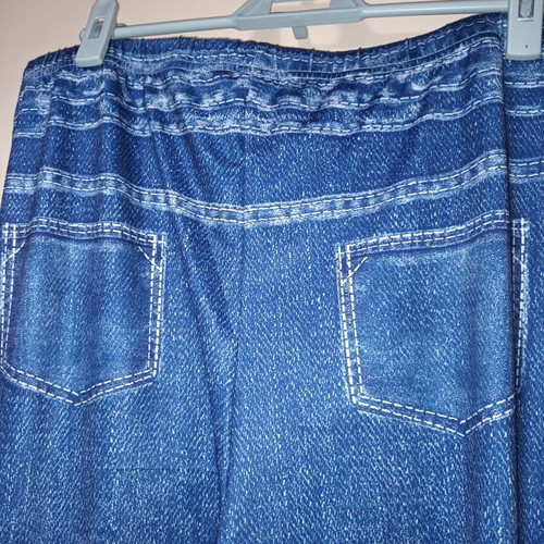 Non Denim Pants like new, 5XL, dark blue with fake pockets