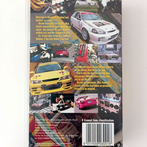 Max Power Beasts From The East VHS video tape like new