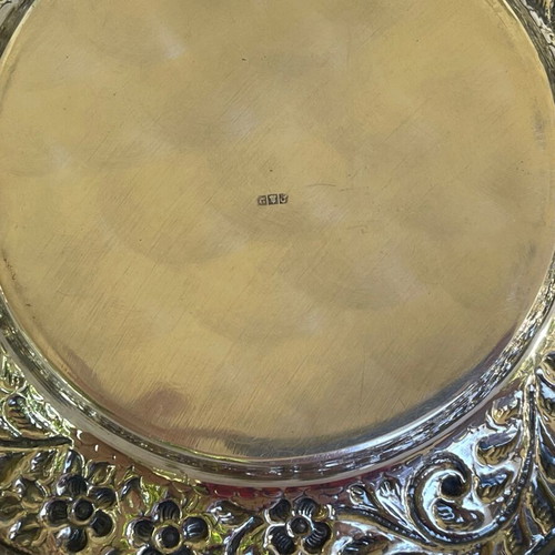 Ornate Silver Bowl Antique with Lid and Plate