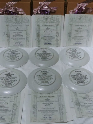 Seltmann Weiden wall plate collection 6 pcs "Animals of Our Village" new