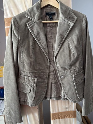 Corduroy women's jacket Mango green like new size M