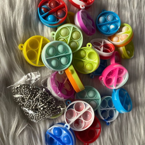 Pop It Fidget set 24 pieces colorful stress relief toys new
