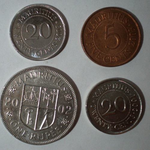 Mauritius coin set of 4 unused, new