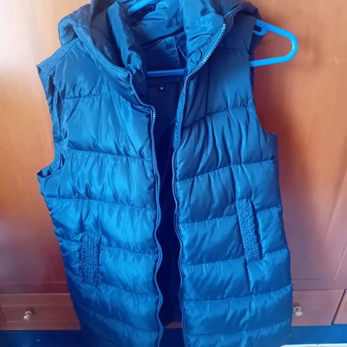Sleeveless jacket new blue size M