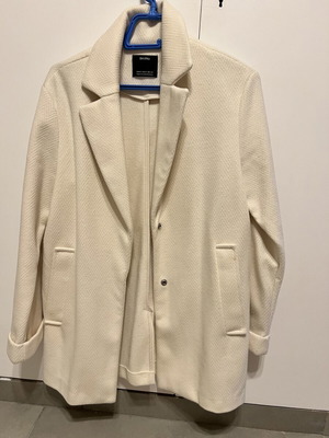 Bershka white women's coat XS