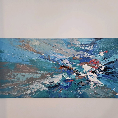 Πίνακας ζωγραφικής abstract 80x170 εκ καινούργιος