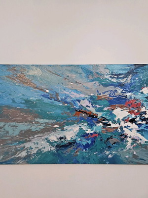 Πίνακας ζωγραφικής abstract 80x170 εκ καινούργιος