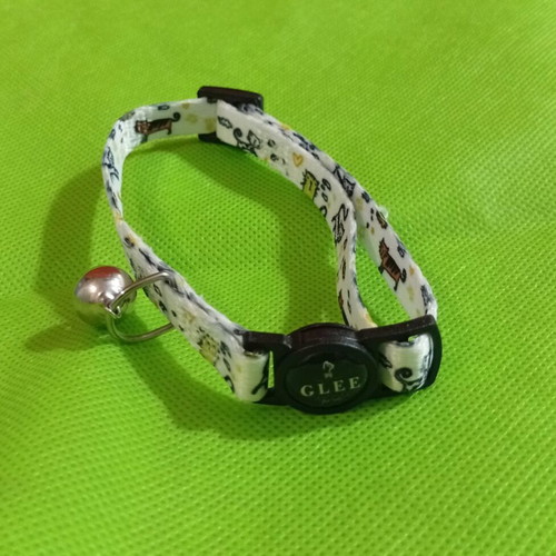 GLEE Collar with Plastic Buckle and Bell Funny Cat 10mmx30cm New