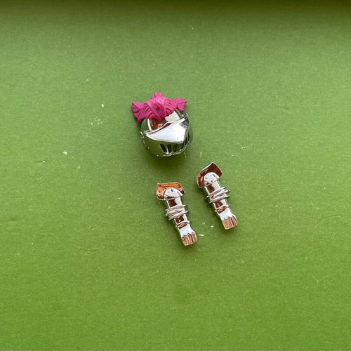Playmobil nickel knight armor like new, 4 arms and decorated helmet