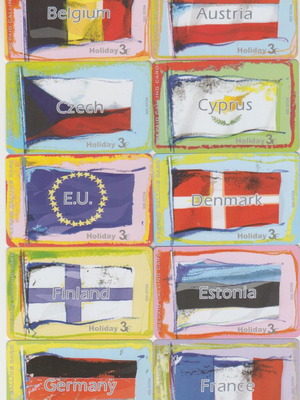Amimex EU Flags Series Private Phone Cards, 500 print run