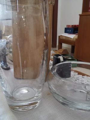 Espiel Collection Hand Made Crystal Vases Set of 2 Like New