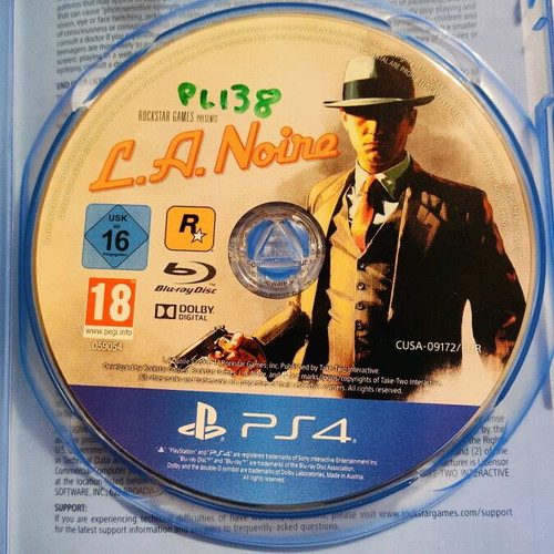 L.A.Noire PS4 used in very good condition