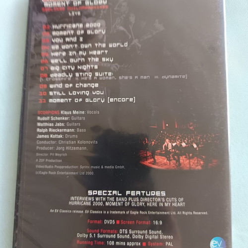 DVD Scorpions Moment of Glory Live Berliner Philharmoniker like new, rock