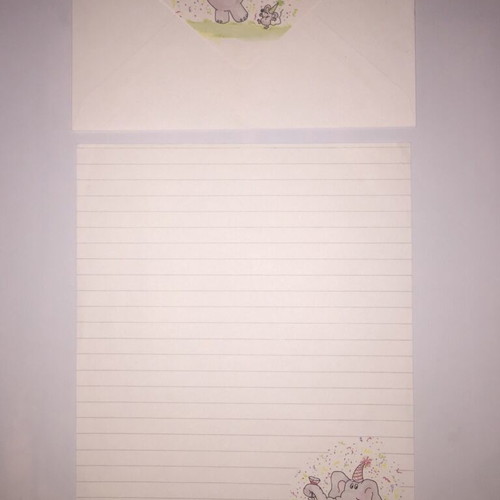 Letter writing set used