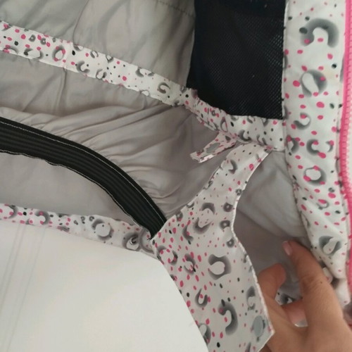 Mc Kinley kids jacket like new, white and grey, size 128 cm