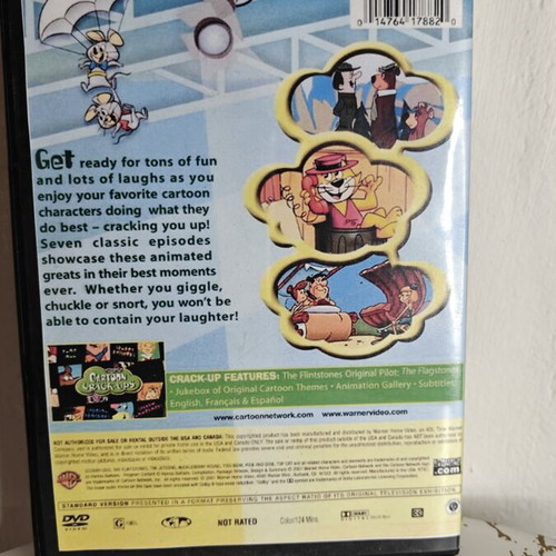 Cartoon Crack-Ups DVD collection with 7 Hanna-Barbera cartoons, used