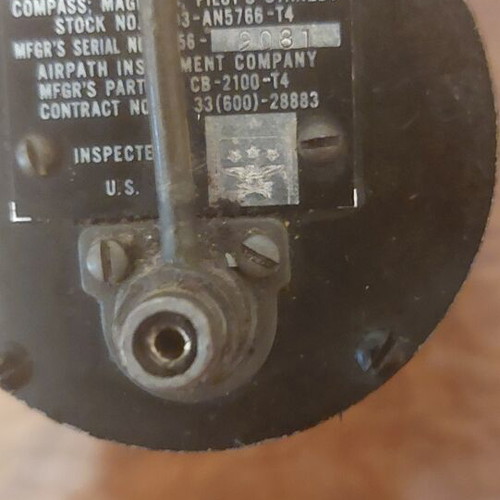 Airpath CB-2100-T4 Vietnam War Helicopter Military Compass used