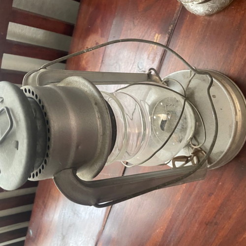 Oil lamps used, set of two