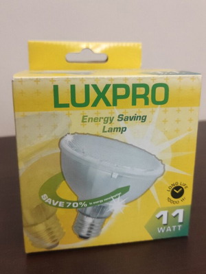Luxpro Λάμπα οικονομίας E27 11watt 2700K καινούργια