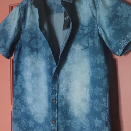 Denim shirt Brave Soul new, floral paisley pattern, size M