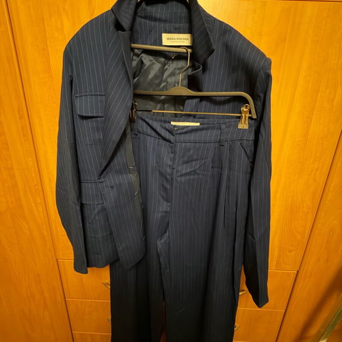 Vassia Kostara jacket and trousers set new, blue