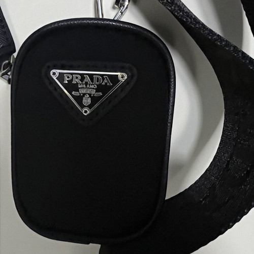 Prada Re Nylon Saffiano shoulder bag, black