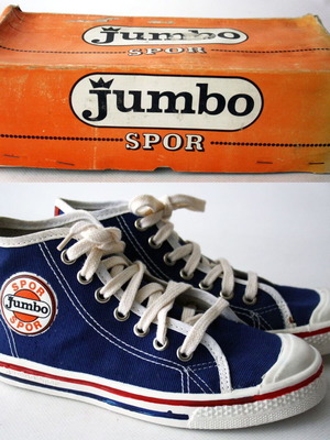Vintage 80's Jumbo Retro Αθλητικά Παπούτσια Μέγεθος 36 Καινούργια