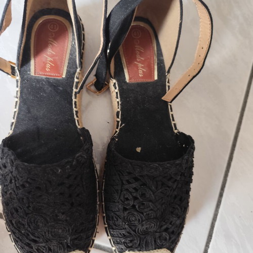 Platform sandals size 41 black like new