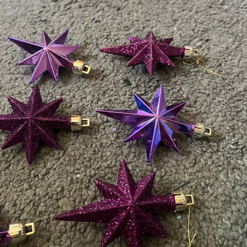 Christmas balls used, assorted